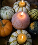 DIY centerpiece, pumpkin centerpiece, candle centerpiece