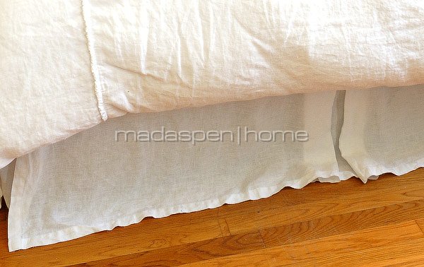 Cream Linen bedskirts
