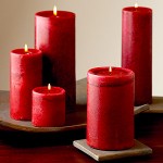 red Christmas candles Christmas gift ideas, red poppy candles