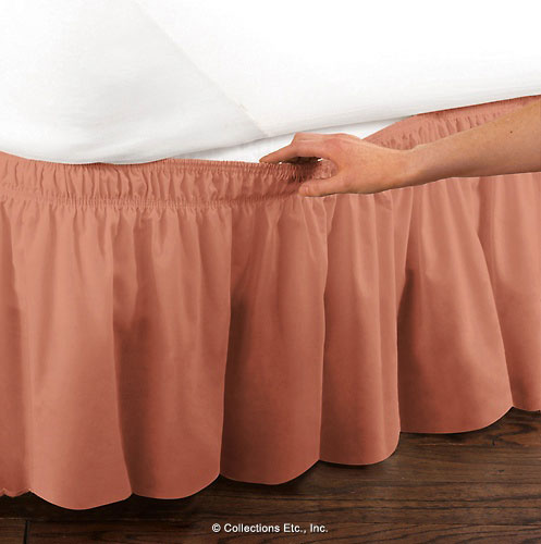 Peach Bedskirt