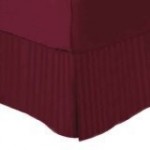 Burgundy bedskirt from