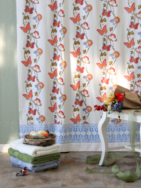 Chasing Butterflies shower curtain
