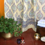 Morning Dew Shower curtain