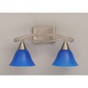 brushed nickel blue italian glass bath lighting Blue bathroom lighting