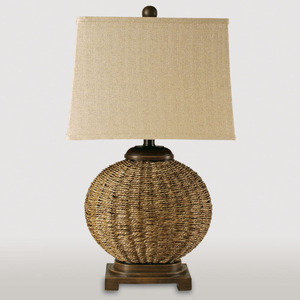 seagrass table lamp