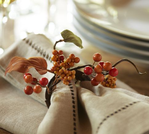 Mixed berry napkin rings