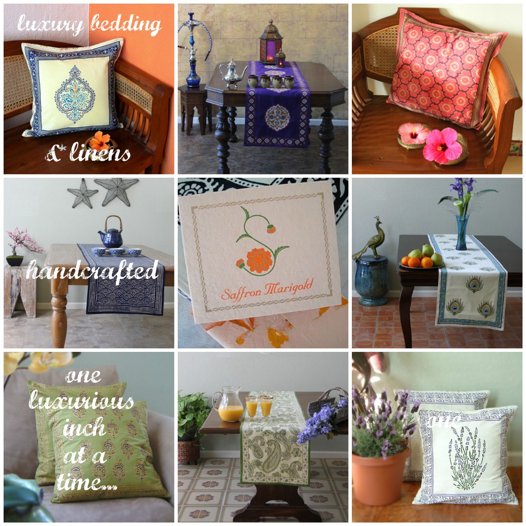 saffron marigold giveaway tablecloth and pillow cover giveaway