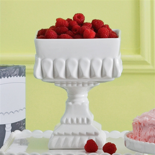 white footed bowl