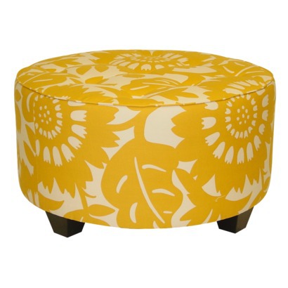 Gerber Sungold Ottoman Target Yellow Floral Ottoman