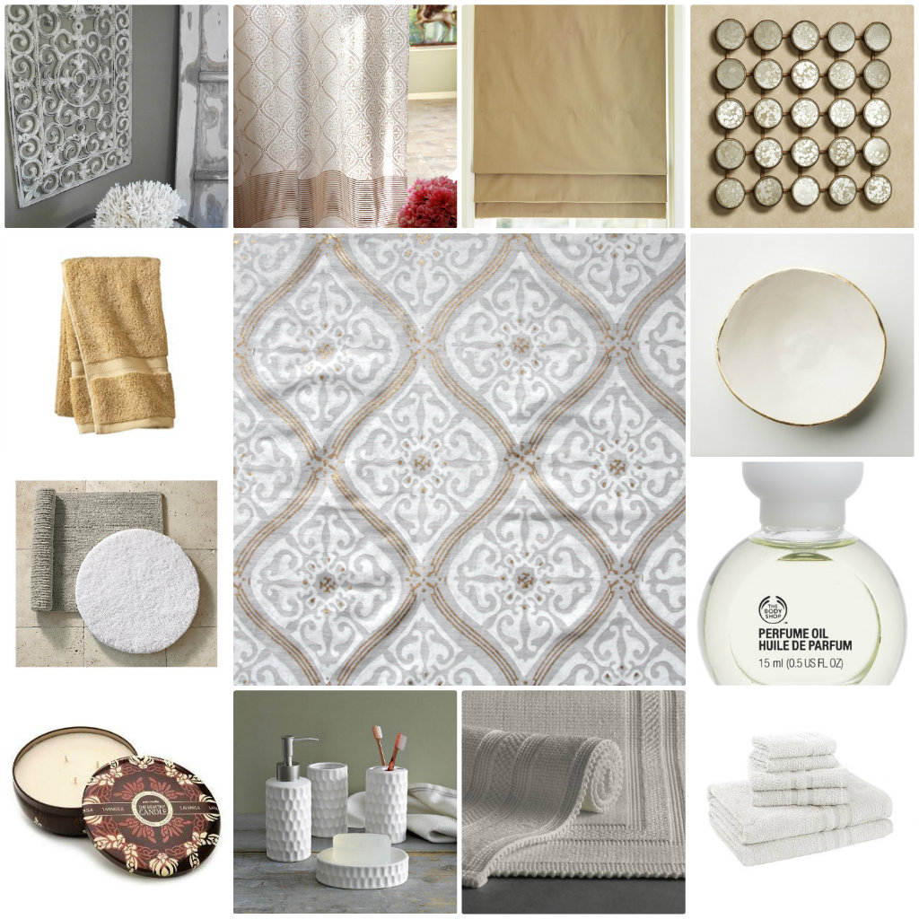 Ideas for a White and Gold Bath
