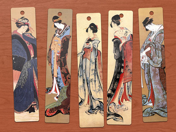 Hokusai Japanese Ladies bookmarks