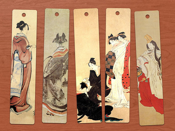 Hokusai Japanese Ladies bookmarks