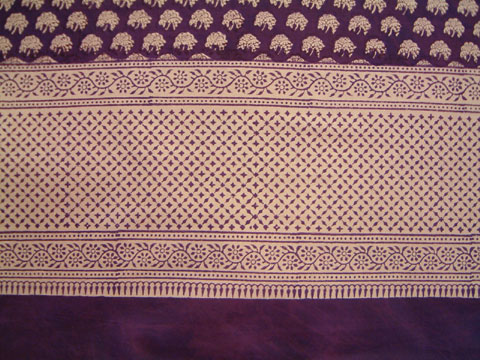 Border of Purple Moon bedspread