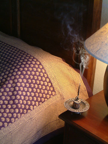 Purple Moon bedspread