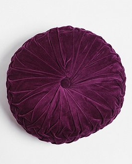Velvet pintuck pillow