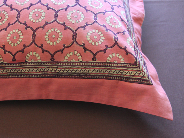 India Rose pillow sham