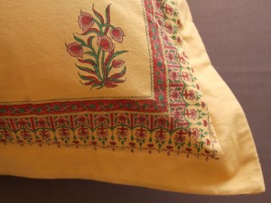 orange floral pillow sham orange indian pillow sham