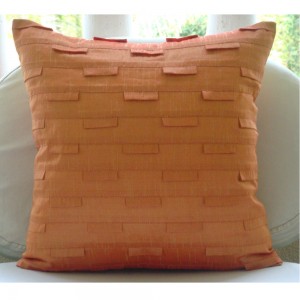 orange stretch and cover pillow light orange euro sham