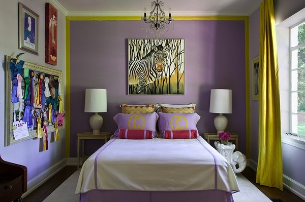 A purple room