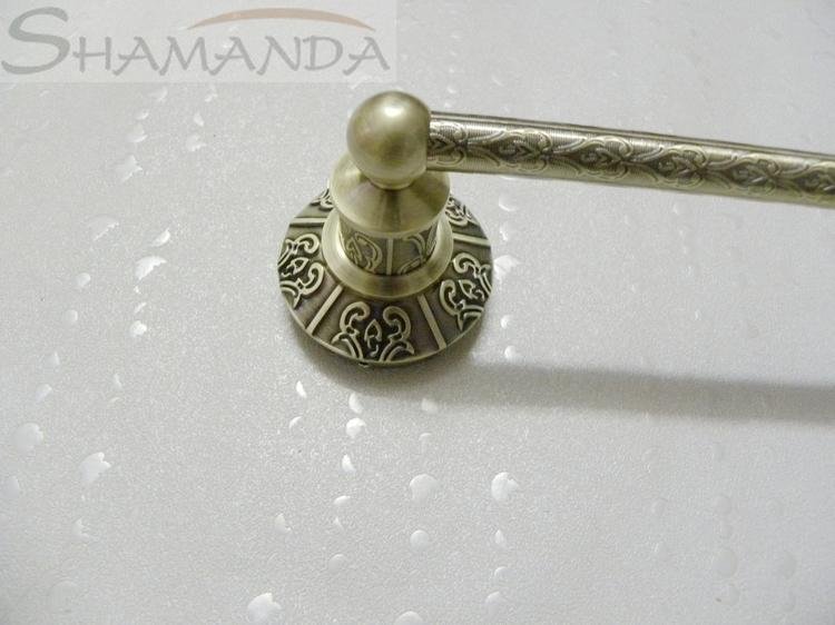 Brass antique bronze towel rod