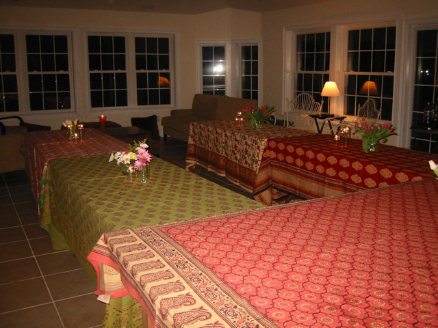 Saffron Marigold tablecloths