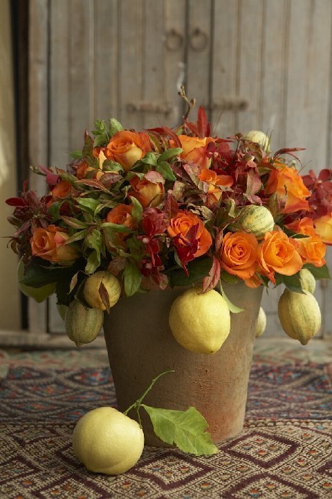 BOUQUET-OF-THE-MONTH-AUTUMNAL fall centerpiece