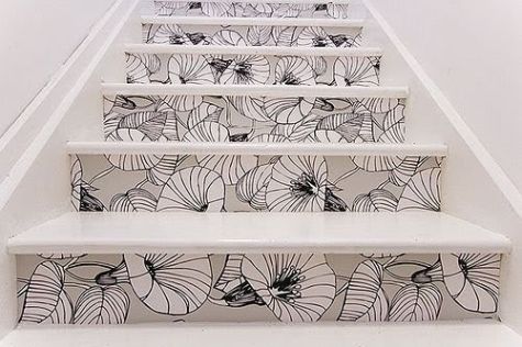 Favorite Ferm Living black and white floral wallpaper