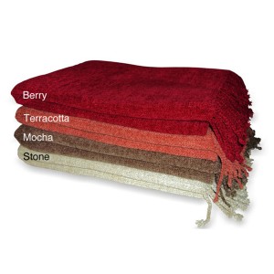 Chenille throws