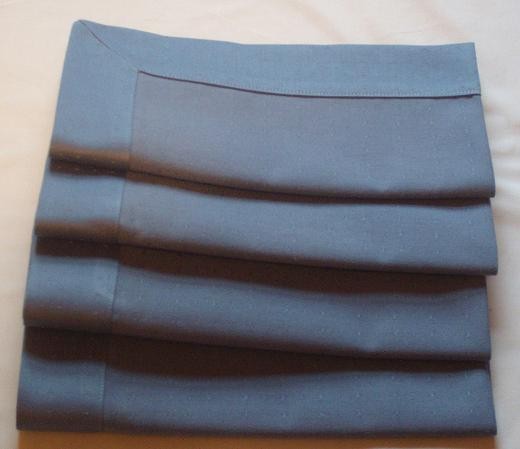 Sky blue dinner napkins