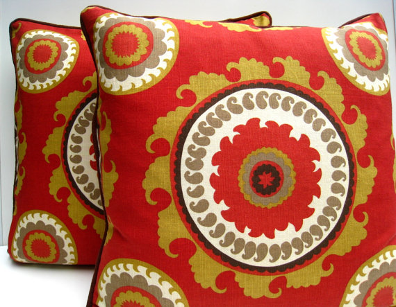 Suzani cushion covers