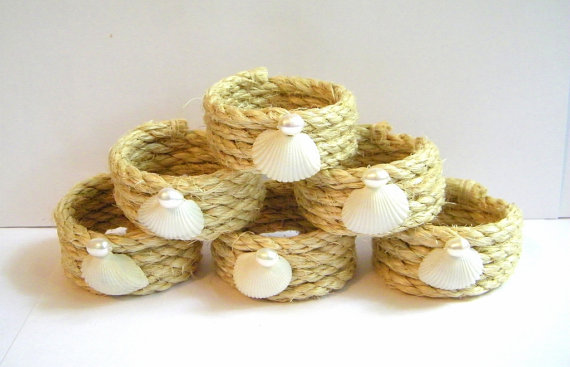 Seashell napkin rings