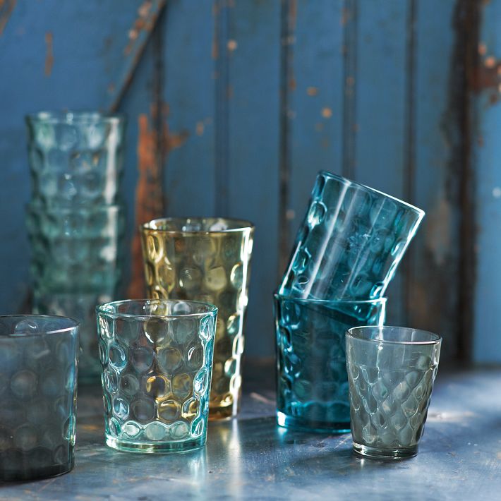 Dimpled glassware set