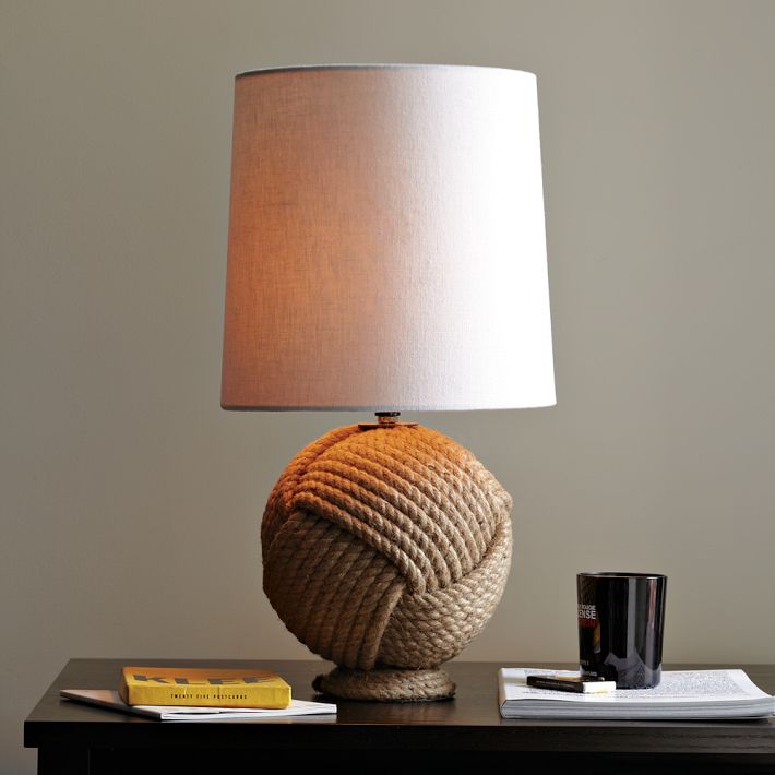 Round rope lamp