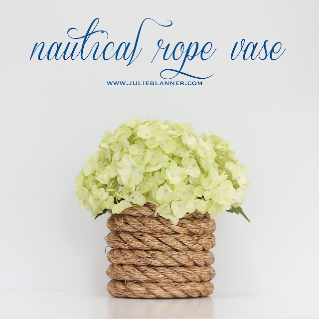 nautical rope vase