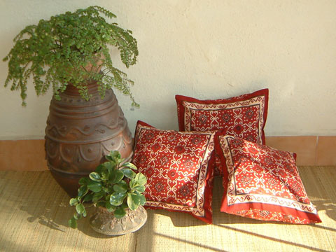 Ruby Kilim cushion covers