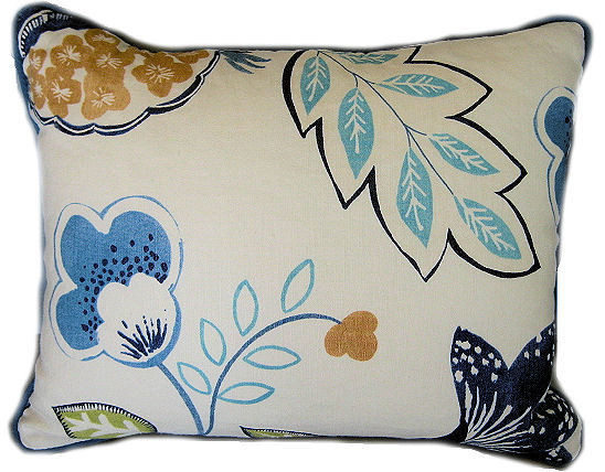 scrolled vine throw pillow