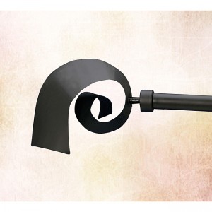 black spiral finials overstock black global curtain finials