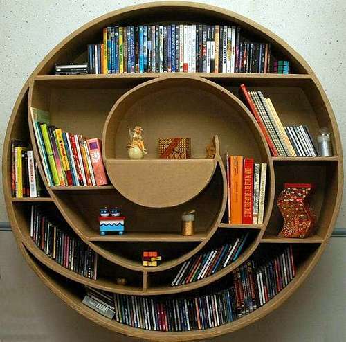 spiral bookshelf
