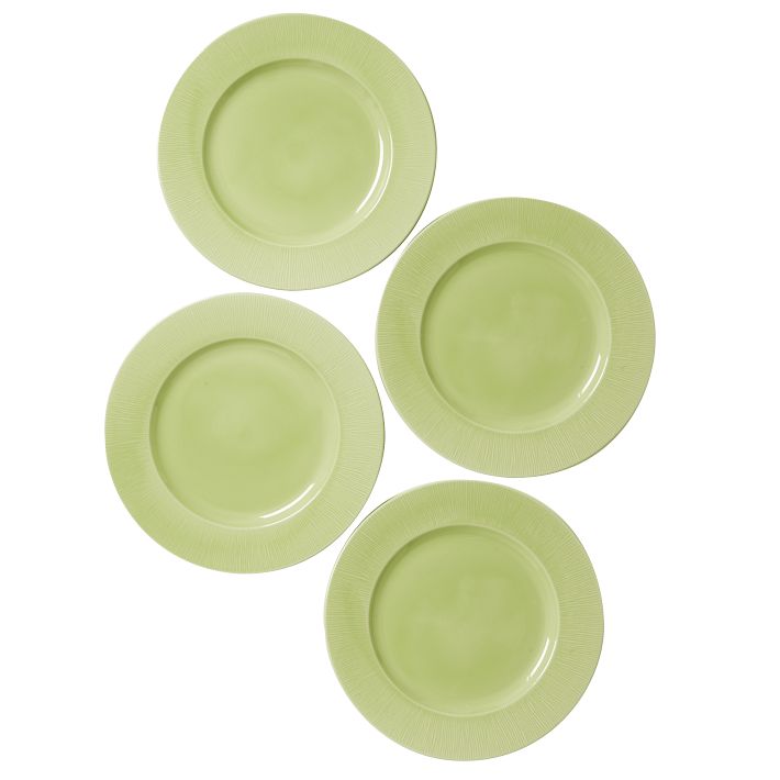fanned green dinnerware collection west elm green plates