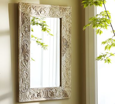 Mango wood mirror