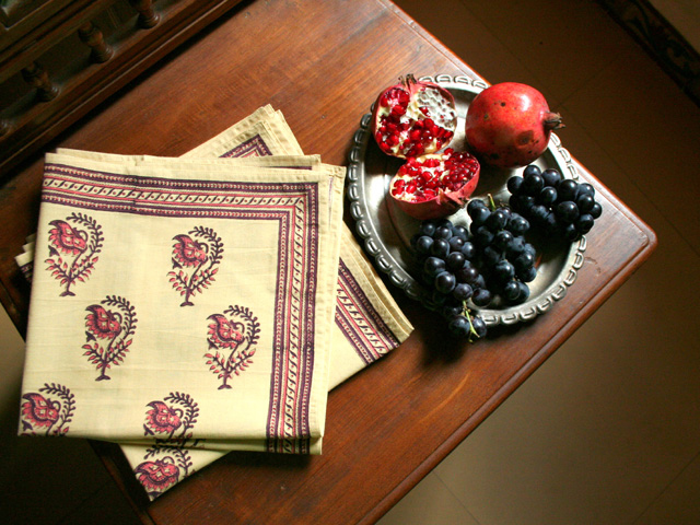 India Rose napkins