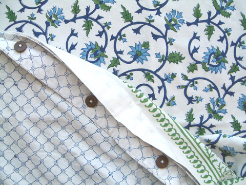 Moonlit Taj duvet detail