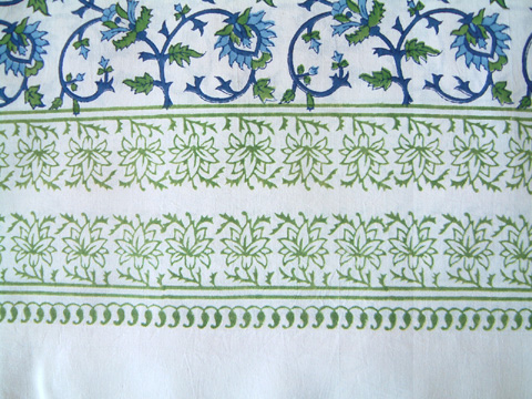 Moonlit Taj duvet border