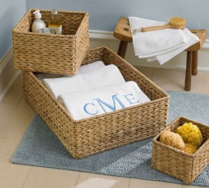 seagrass bath baskets fall bath decor