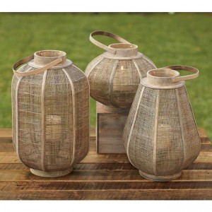 woven jute lanterns viva terra global lighting ideas