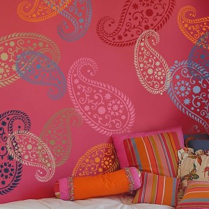 DIY Paisley stencil, CuttingEdgeStencils