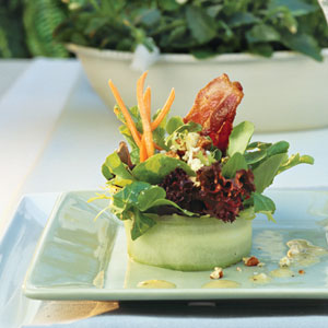 Bacon Blue Cheese Salad with White Wine Vinaigrette - My Recipes