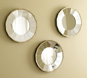 Rhone round gilt mirrors, Pottery Barn