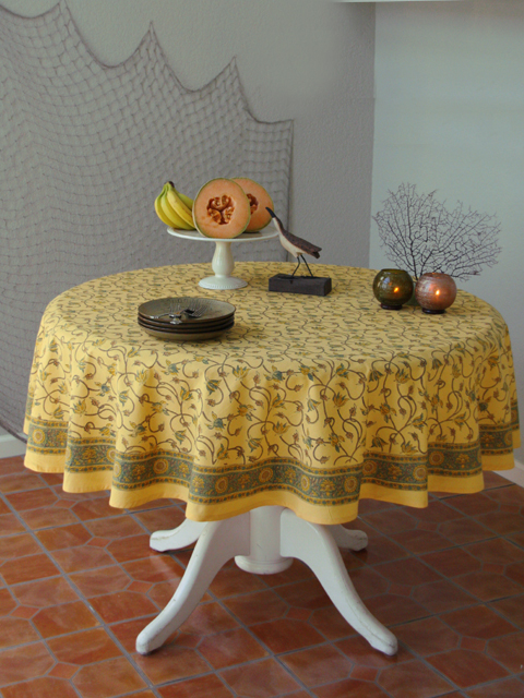 Waltz of the Vines round Tablecloth