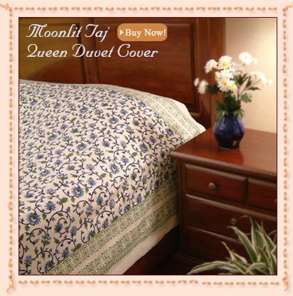 Moonlit Taj Queen Duvet Cover